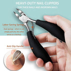 Toenail Clippers for Seniors Thick Toenails Angled Head Large Toe Nail Clippers - Image 4