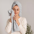 REDKISS 4 Pack Gray Microfiber Bath Towels - Image 8