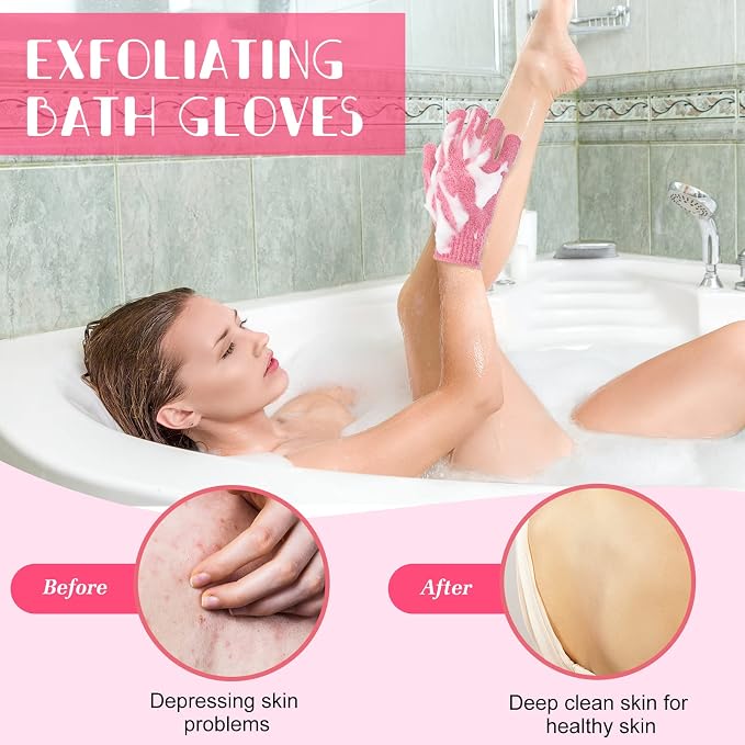 Tegeme 50 Pcs Exfoliating Gloves - Image 4