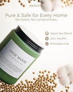 M&SENSE Sage Wood Scented Candles - Image 5