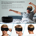 Cotton Sleep Eye Mask for Women Men, 100% Blocking Light Eye Mask Sleeping for - Image 4