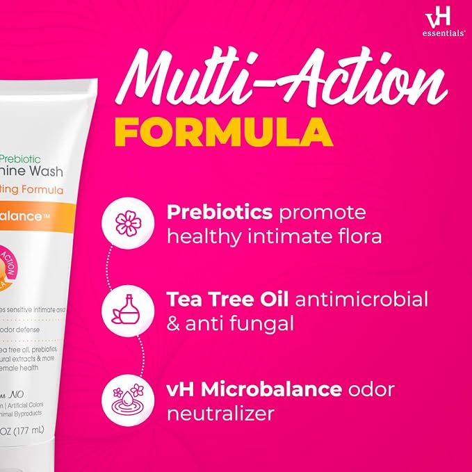 vH essentials, Ph Balanced Daily Feminine Wash, Tea Tree Oil & Prebiotic - Image 7