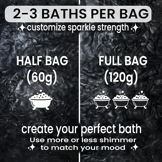 Black Cherry Shimmer Bath Bomb in A Bag - Image 5