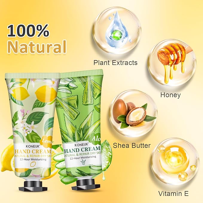 KONEUK 64 Pack Moisturizing Hand Cream Set, Mothers Day Gifts - Image 2