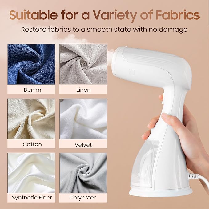 Portable Hand Held Steamer for Clothes - 1350W Handheld Clothes Steamer - Image 5