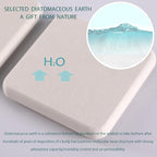 NiuYichee Set of 4 Water Absorbent Diatomite Coasters, Diatomaceous Earth - Image 3
