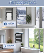 Towel Warmer Rack with WiFi, 6 Bars Large Towel Racks with Temperature & Timing - Image 5
