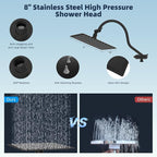 Hibbent All Metal Shower Head, Shower Holder, Oil Rubbed Bronze - Image 4