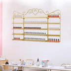 Nail Polish Organizer Wall Mounted, Metal Nail Polish Storage Holder - Image 8