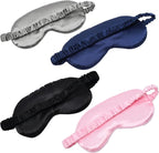 LERSVICVIL Sleep Masks 4 Pack Silky Eye Cover Soft Satin Blindfold Elastic - Image 2