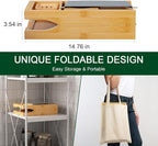 Bamboo Bathtub Caddy Tray Expandable - Image 5