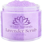Lavender Oil Body Scrub, Organic Exfoliator by WhiteNaturals
