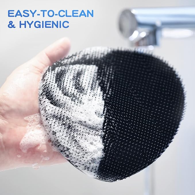 Manmihealth Silicone Back Scrubber & Soft Bath Glove Set, Super-Exfoliating - Image 7