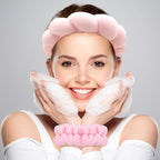 Zkptops Spa Headband for Washing Face Wristband Sponge Makeup Skincare Headband - Image 2