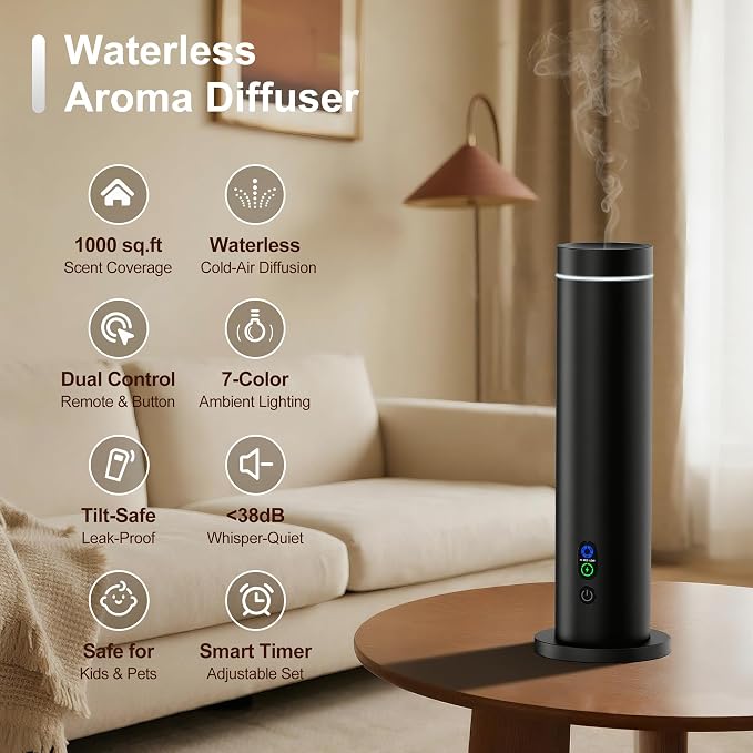 Maromalife Waterless Diffuser, Essential Oil Diffuser, 1000 Sq.Ft Coverage - Image 2