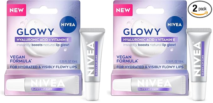 NIVEA Glowy Lips, Vegan Lip Balm by Nivea