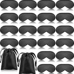 20 Pieces Silk Sleep Mask Eye Mask by Janmercy
