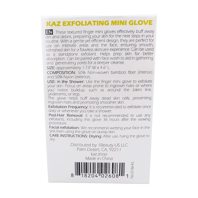 Waxness Kaz Exfoliating Mini Glove Finger Scrubber - Image 3