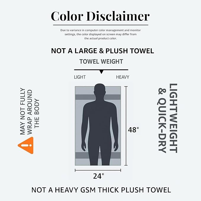Commercial Bulk Pack of 12 Bath Towels – 100% Cotton Terry 24" x 48" – Ideal - Image 2