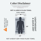 Commercial Bulk Pack of 12 Bath Towels – 100% Cotton Terry 24" x 48" – Ideal - Image 2