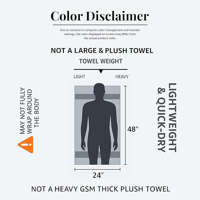 Commercial Bulk Pack of 12 Bath Towels – 100% Cotton Terry 24" x 48" – Ideal - Image 2
