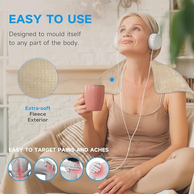 GOTCOZY Heating Pad for Back Pain Relief & Cramps, Electric Heating Pads for - Image 5