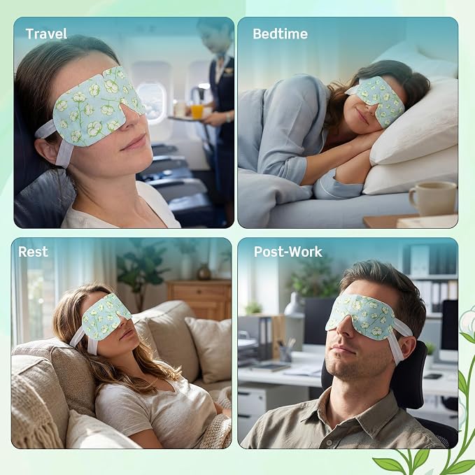 200 Pcs Steam Eye Masks for Dry Eyes Unscented Self Heated Steam Warm Eye Mask - Image 5