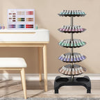 Nail Polish Trolley Organizer, 5 Tiers 360° Rotating Tray Nail Polish Spinning - Image 9