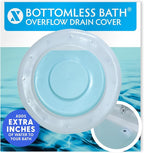 SlipX Solutions Bottomless Bath, Essential Overflow Drain Cover by SlipXSolutions