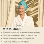 ILES FORMULA Hair Turban Towel – Ultra-Soft Microfiber Hair Towel Wrap - Image 6