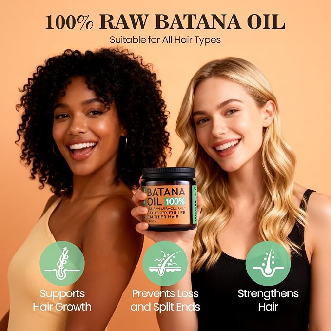 Batana Oil for Hair Growth Dr Sebi, 100% Raw Organic Batana Hair Mask from - Image 2