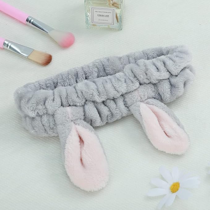 4 Pack Elastic Makeup Headbands - Image 6