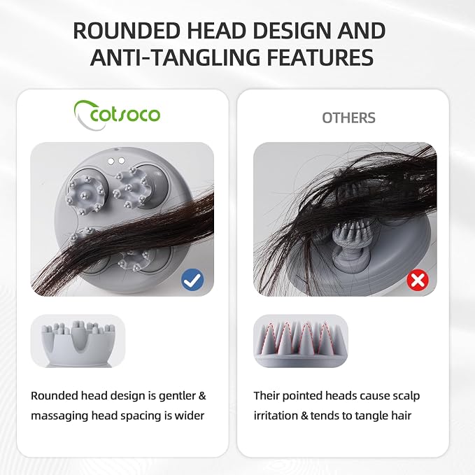 cotsoco Electric Cordless Head & Scalp Massager - Image 4