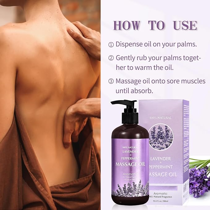Lavender Massage Oil for Calming, Soothing and Relaxing Muscles Massage Oil for - Image 6