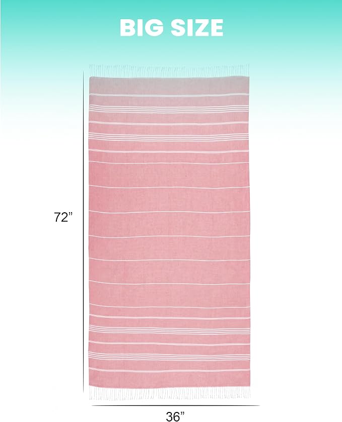 Turkish Beach Towels Vacation Essentials Yoga Blanket Pool Workout Towel - Image 4