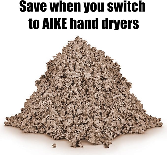 AIKE Elephant Power Commercial Hand Dryer High Speed Auto Warm Wind, Brushed - Image 6