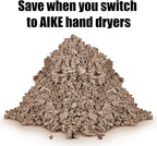 AIKE Elephant Power Commercial Hand Dryer High Speed Auto Warm Wind, Brushed - Image 6