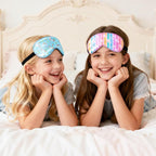 OlyPegic 2 Pcs Kids Sleep Mask Girls Silk Eye Mask Sleeping - Image 6