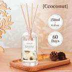 Coconut Diffuser with 10 Fiber Sticks, 200mlDiffusers - Image 2