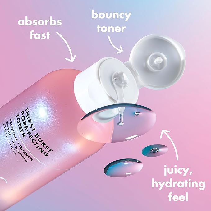 e.l.f. Thirst Burst Pore-fecting Toner Mini, Hydrating & Exfoliating - Image 3