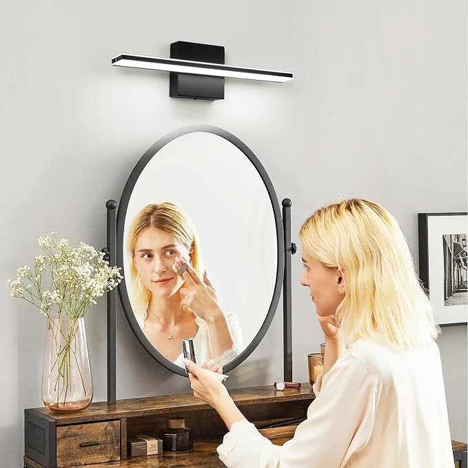 Black Bathroom Vanity Lights 16 Inch LED Lights Over Mirror - Image 7
