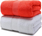 Cotton Bath Towels Set, 2-Piece Set Super Absorbent Quick Drying, Suitable by Weierduosi