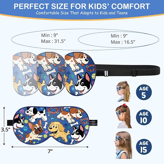 Kids Silk Sleep Mask: 100% Mulberry Silk Eye Mask - Image 6