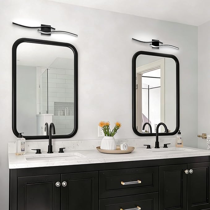 Espird 23inch Led Bathroom Vanity Light Bar, Matte Black 5CCT Dimmable - Image 7