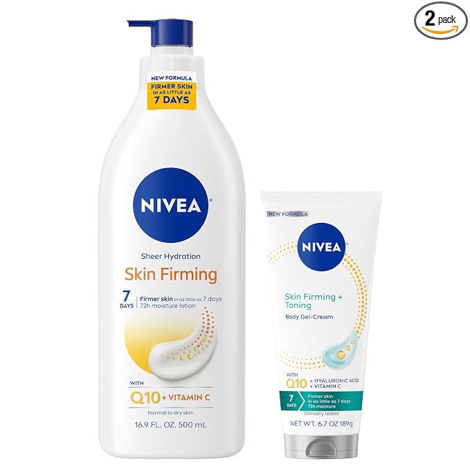 NIVEA Sheer Hydration Skin Firming Body Lotion + Skin Firming & Toning Body Gel by Nivea