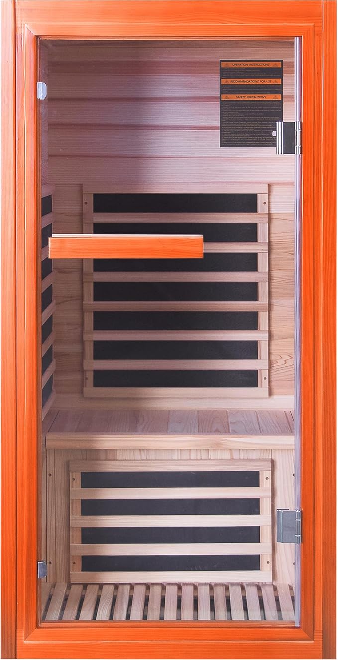 OUTEXER Far Infrared Sauna Dry Saunas 1065W Indoor Home Sauna Low EMF 110V by OUTEXER