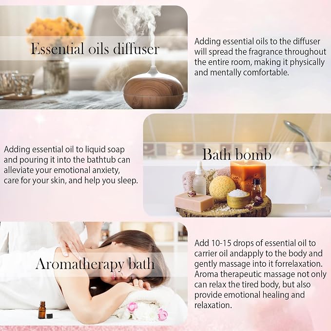 8 Pcs 100% Pure Floral Essential Oils Set - Image 6