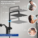 Ryamen Upgraded Dual Shower Heads Combo, 10 inch Filtered Shower Head - Image 6