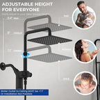 Ryamen Upgraded Dual Shower Heads Combo, 10 inch Filtered Shower Head - Image 6