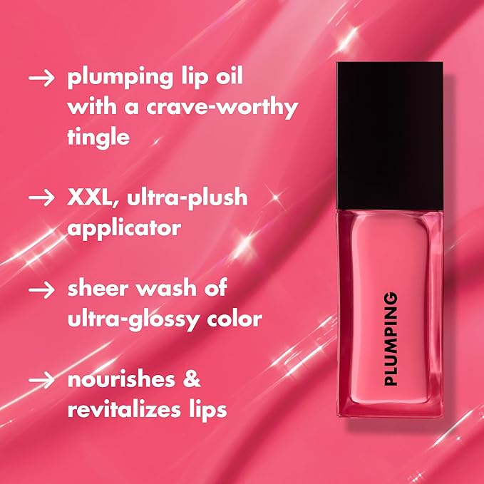 e.l.f. Glow Reviver Plumping Lip Oil, Tinted Lip Plumper - Image 2